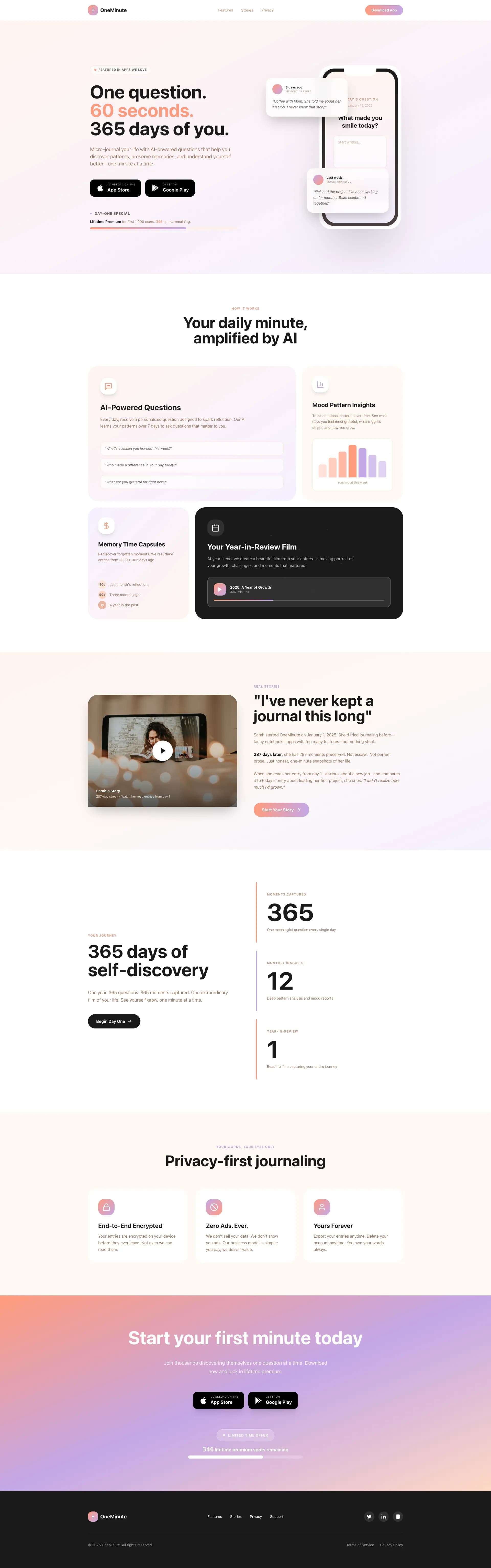 OneMinute Journal