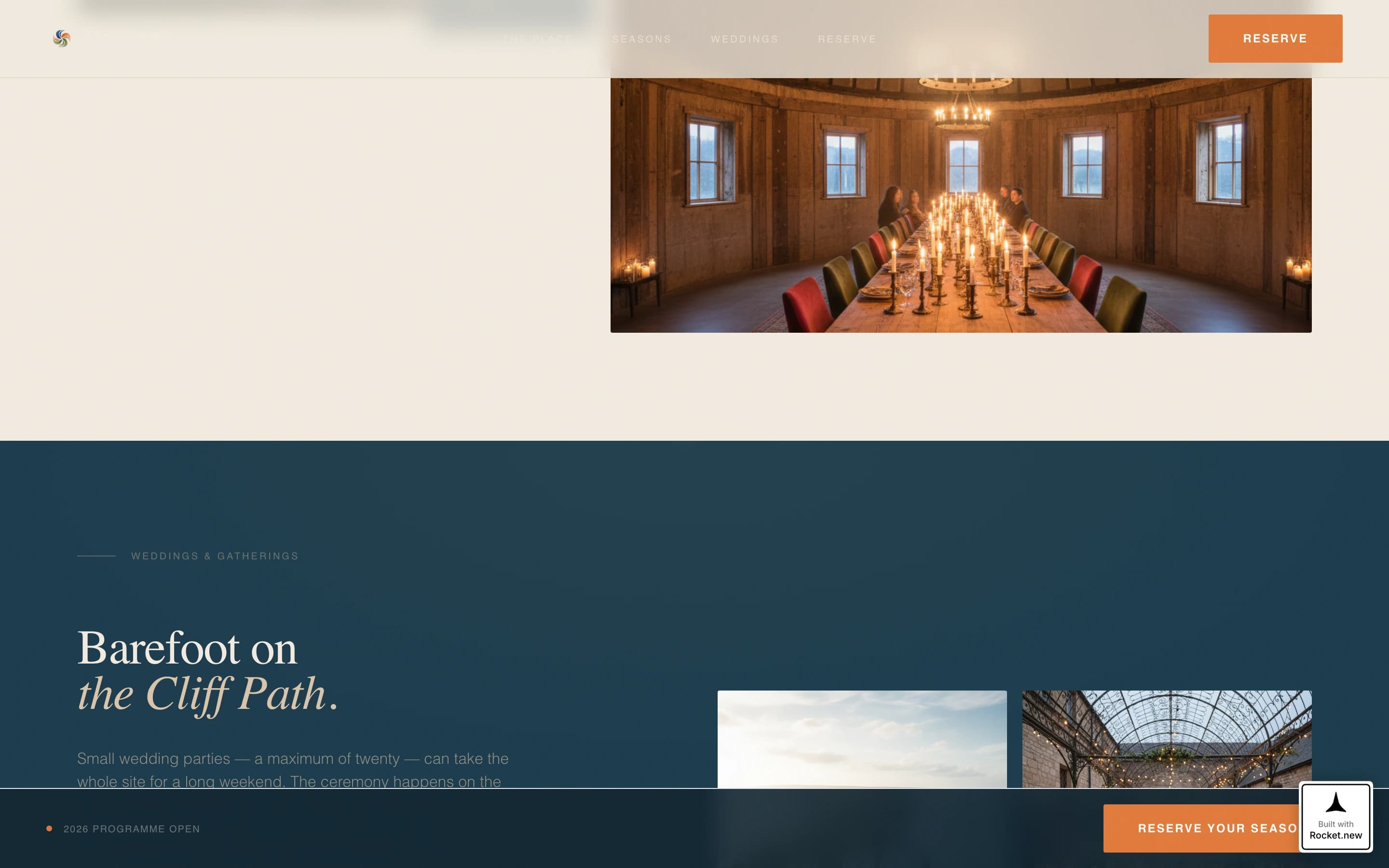 Moorings — Charming Coastal Lodging Landing Page Template