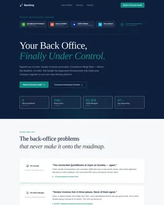 Backlog — Streamlined Operations Management Landing Page Template
