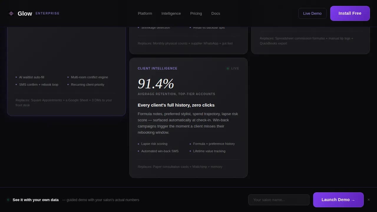 Beauty & Salon Software & SaaS Directory Website Template