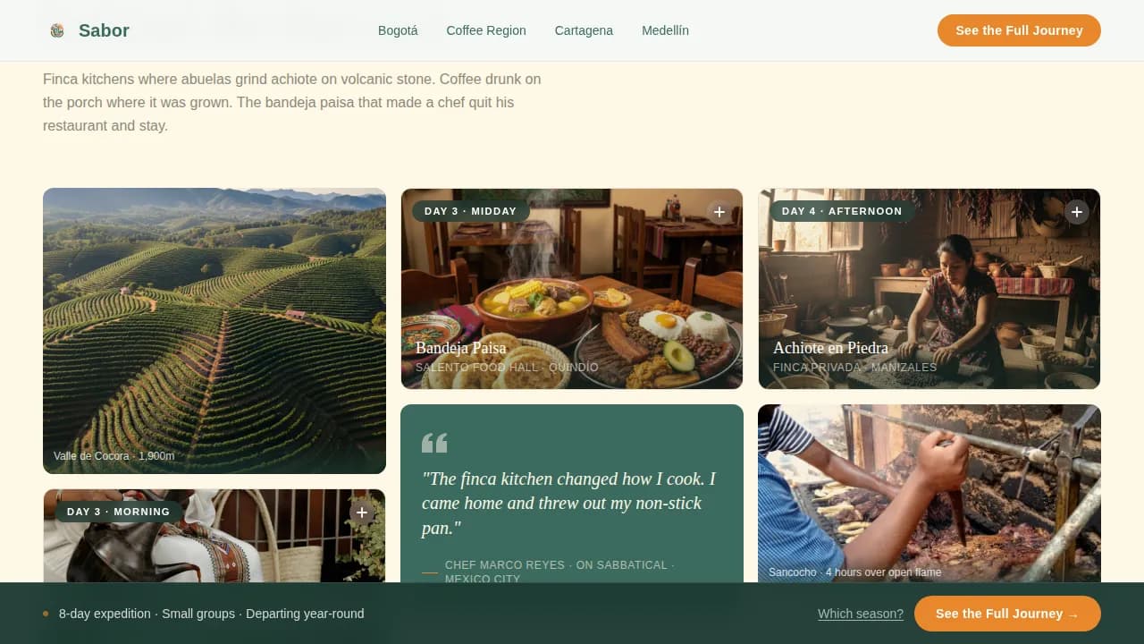Advanced Colombia Travel Appointment Booking Website Template