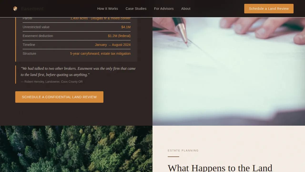Land & Agricultural Real Estate Booking Website Template