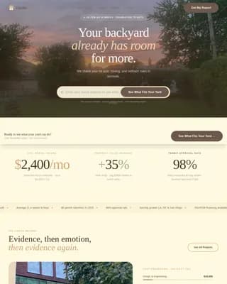 ADU (Accessory Dwelling Unit) Real Estate Professional Website Template