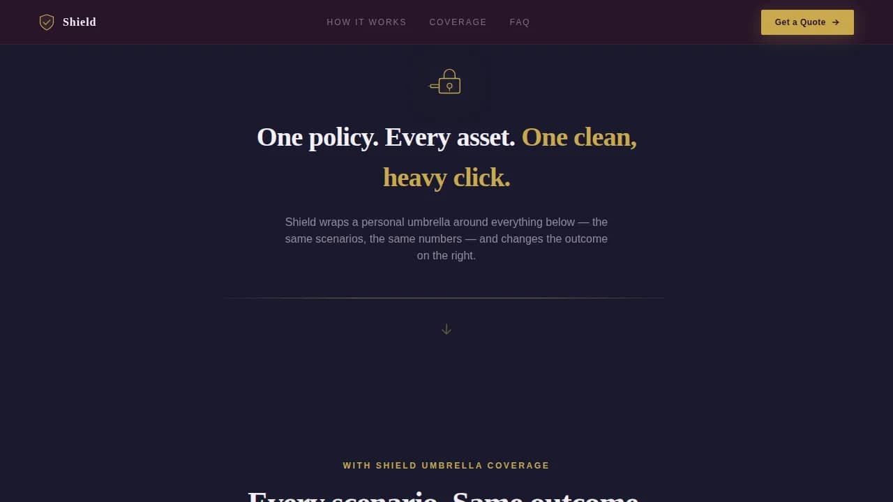 Fortress — Litigation Asset Protection Landing Page Template