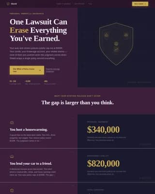 Fortress — Litigation Asset Protection Landing Page Template