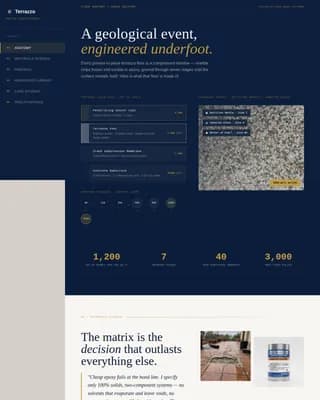 Terrazzo Worker Portfolio Website Template