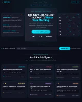 Specialist Sports Digital Presence Professional Website Template