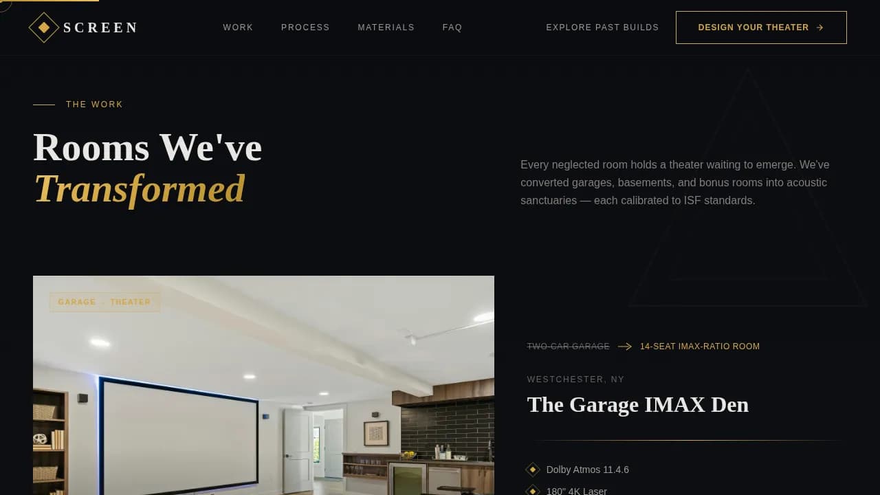 Acoustic & Specialty Design Appointment Booking Website Template