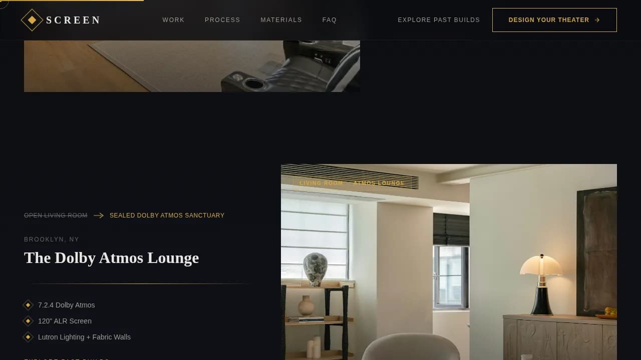 Acoustic & Specialty Design Appointment Booking Website Template