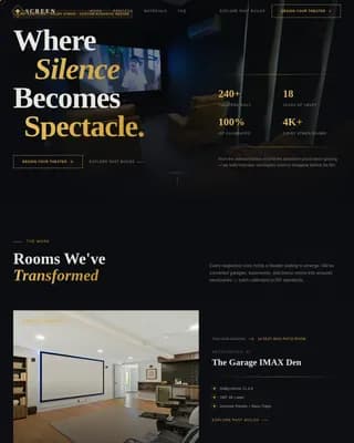 Acoustic & Specialty Design Appointment Booking Website Template