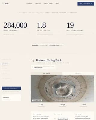 Smooth — Certified Stucco Craftsperson Landing Page Template