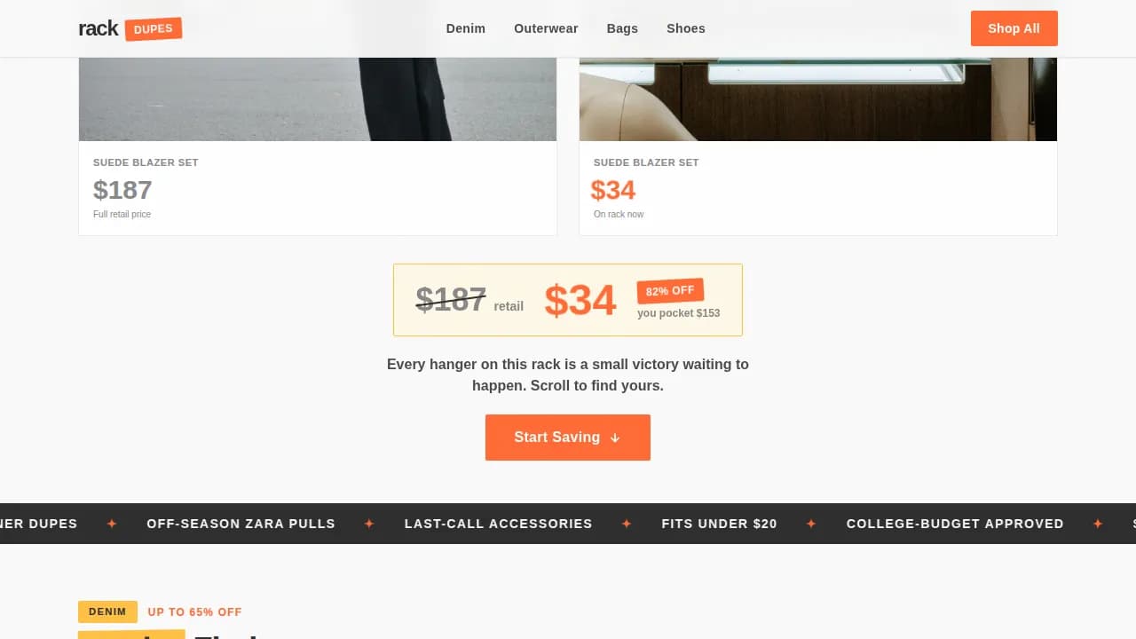 Fashion E-Commerce Pricing Website Template