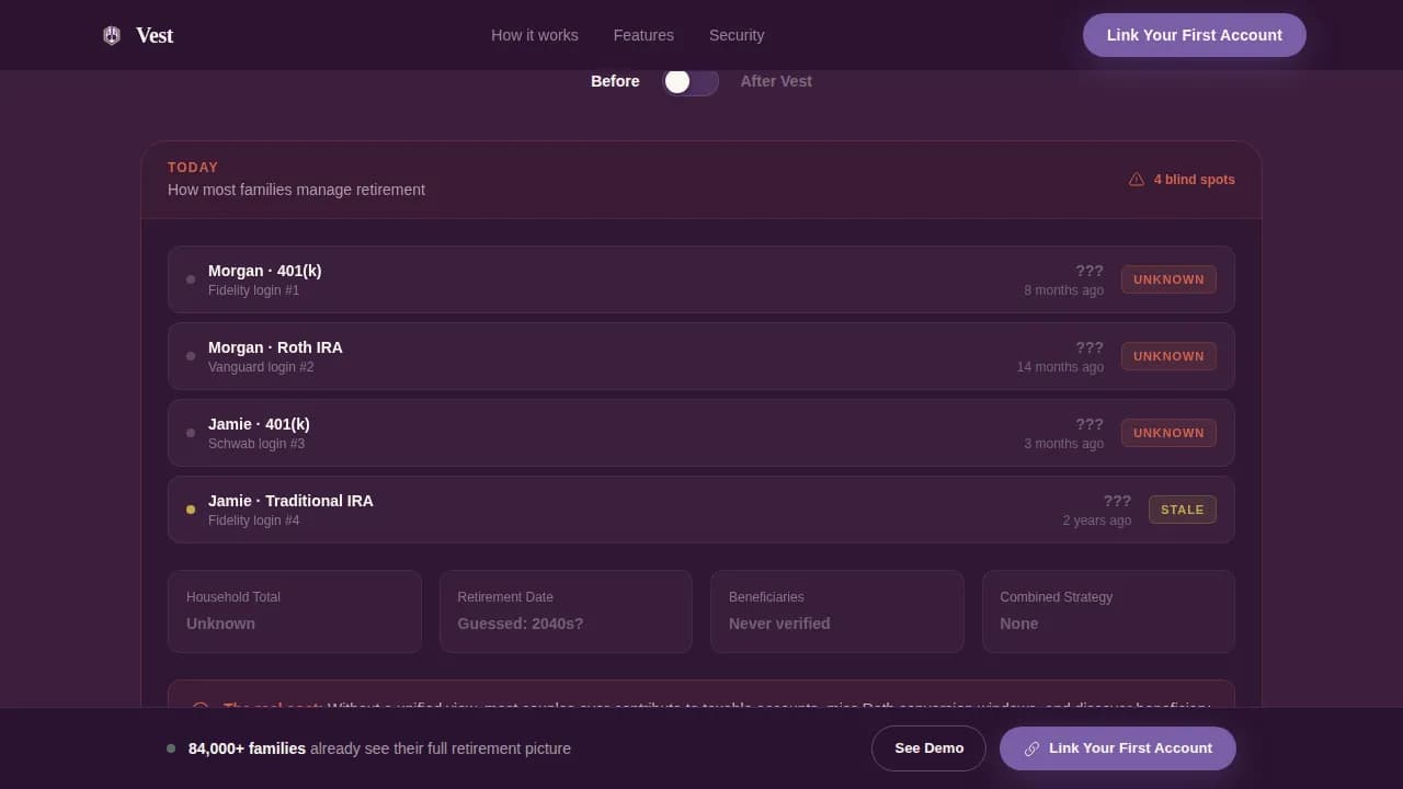 Joint & Family Finance Comparison Website Template