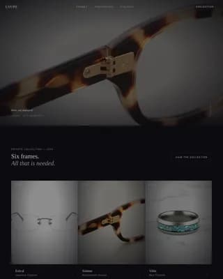 Refract — Curated Luxury Optics Gallery Landing Page Template