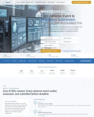 Signal — Precision Regulatory Submission Landing Page Template