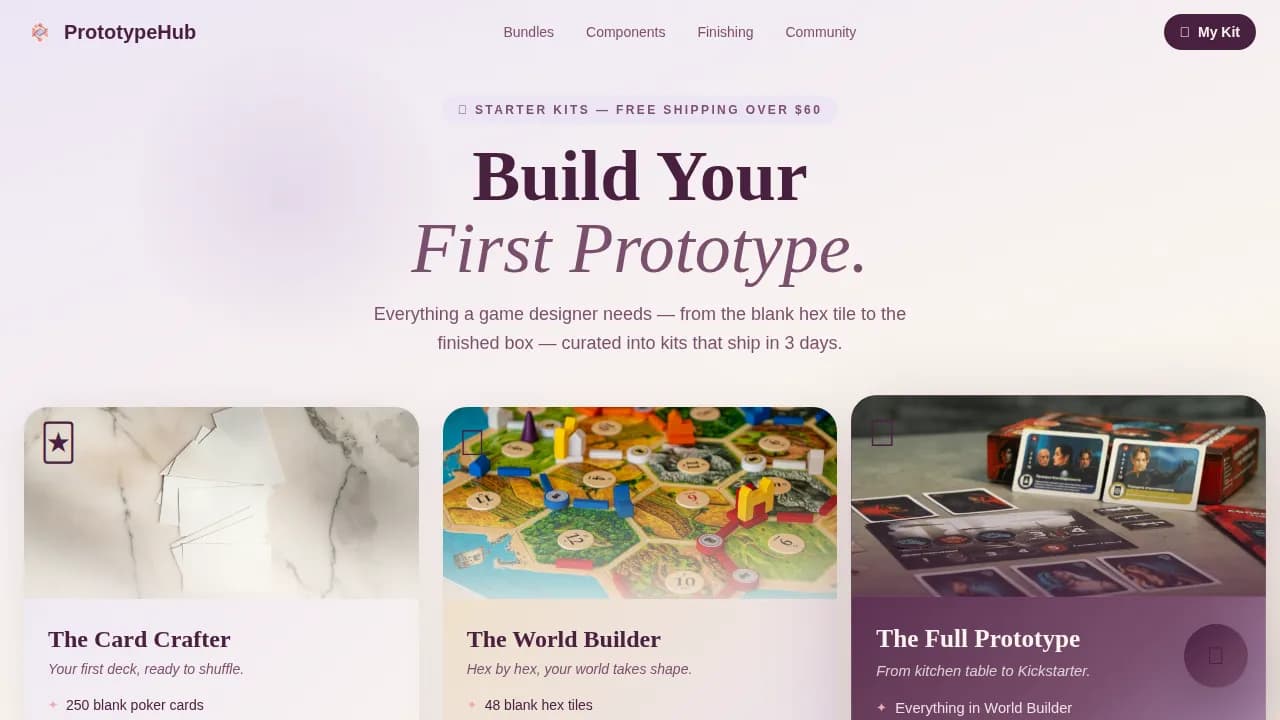 Hobby & Passion Supplies Professional Website Template