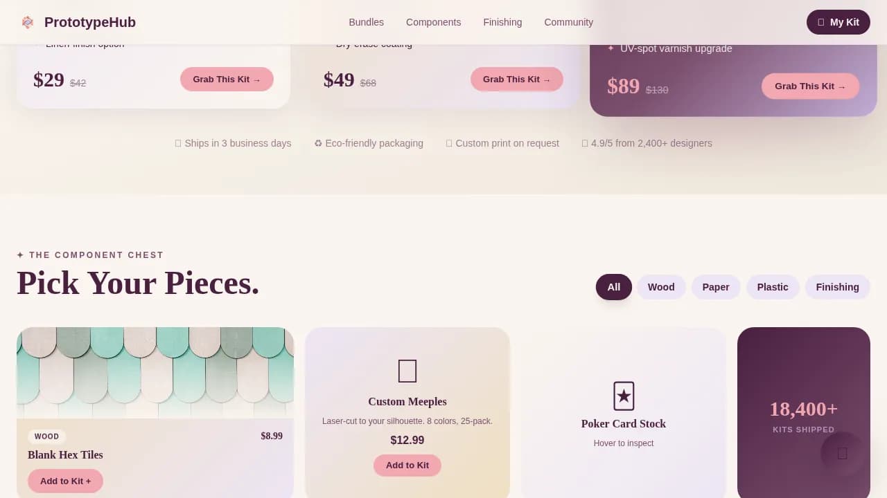 Hobby & Passion Supplies Professional Website Template