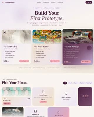 Hobby & Passion Supplies Professional Website Template