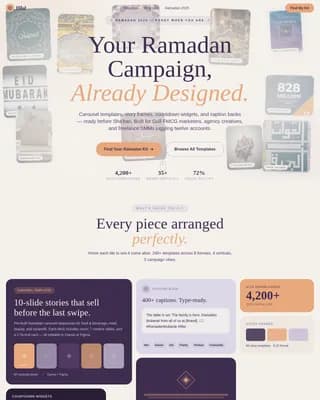 Crescent — Seasonal Eid Marketing Toolkit Landing Page Template