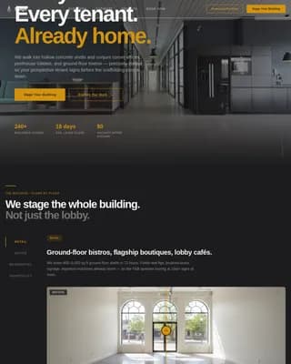 Showcase — Premium Commercial Real Estate Landing Page Template