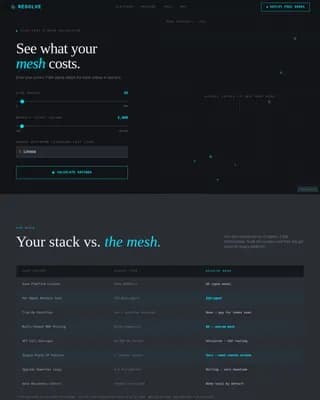 Decentralized Enterprise Software Cost Calculator Website Template