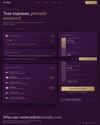 High Net Worth Individual Insurance Booking Website Template