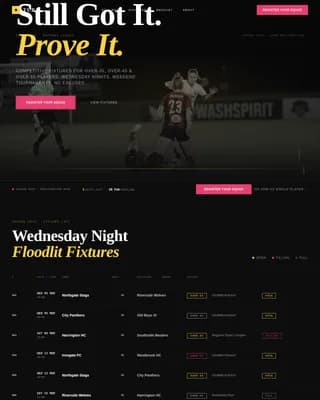 Turf — Competitive Field Sports League Landing Page Template