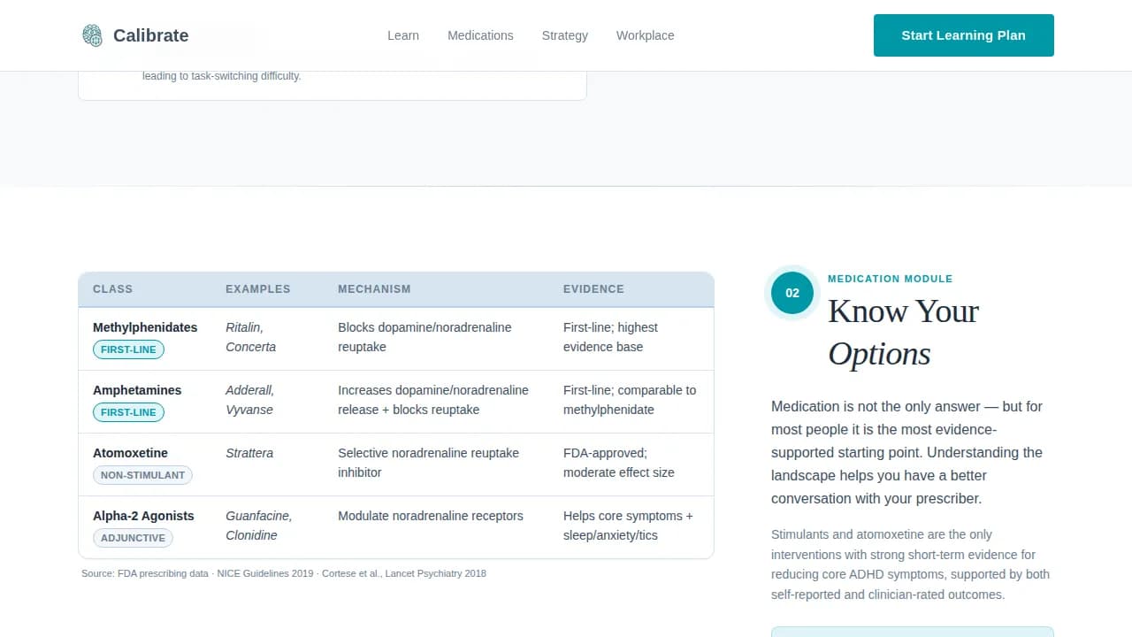 ADHD Care Education Website Template