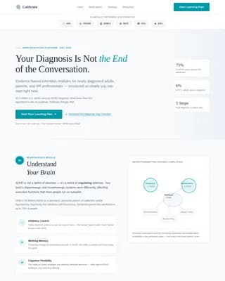 ADHD Care Education Website Template