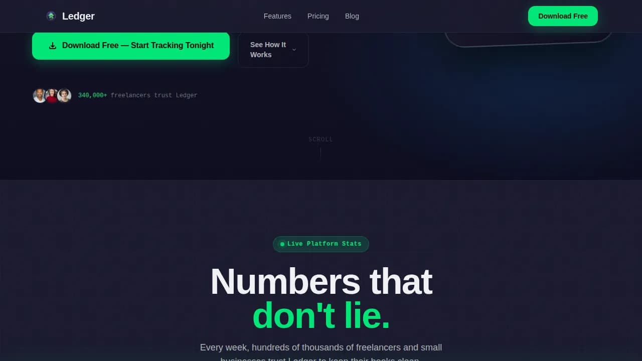 Accounting Digital Presence Reviews & Social Proof Website Template