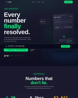 Accounting Digital Presence Reviews & Social Proof Website Template