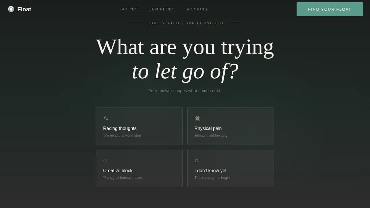 Wellness Modalities Booking Website Template