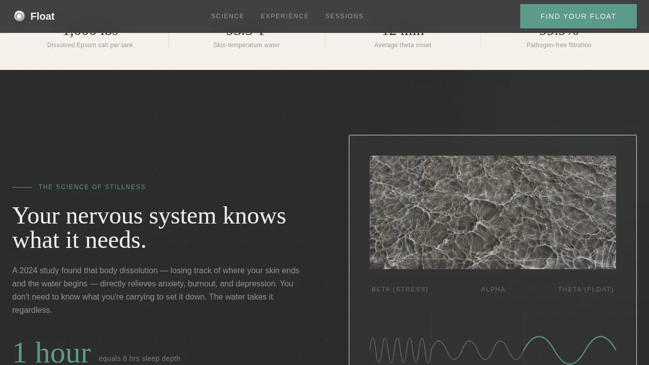 Wellness Modalities Booking Website Template