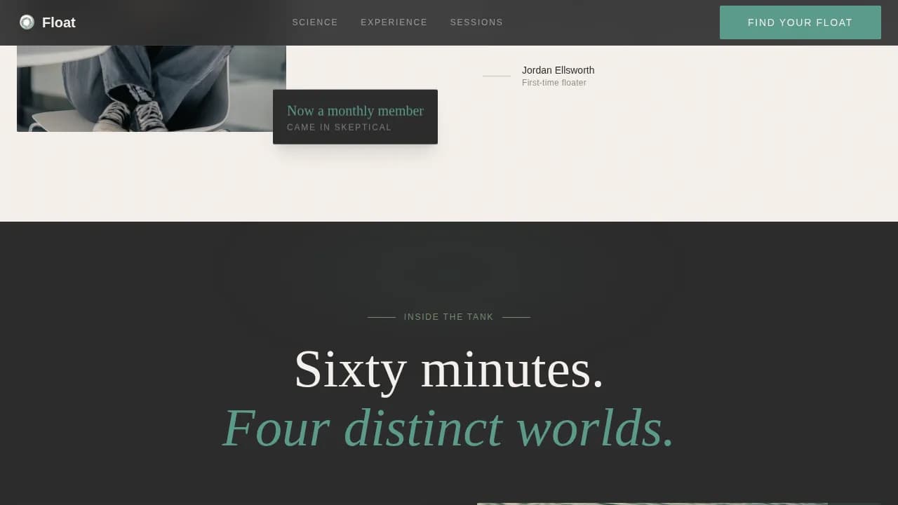 Wellness Modalities Booking Website Template