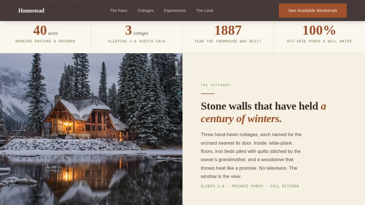 Agri-Tourism & Farm Experience Booking Website Template