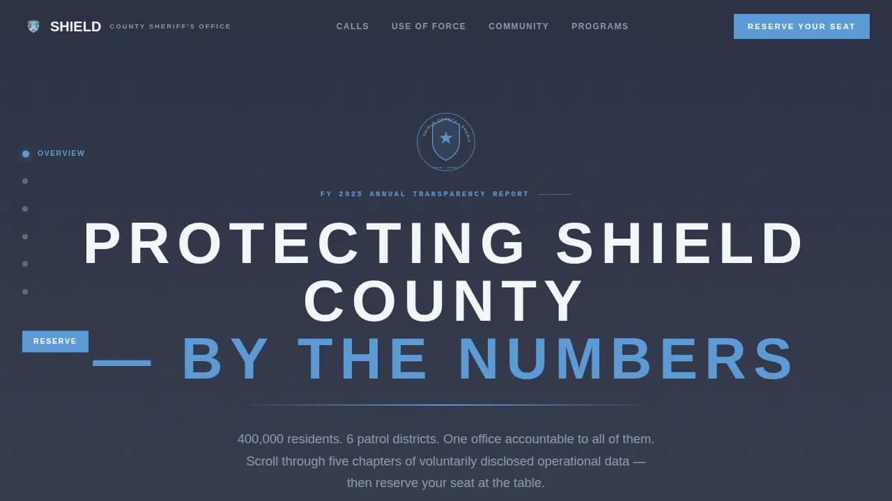 Police & Emergency Booking Website Template