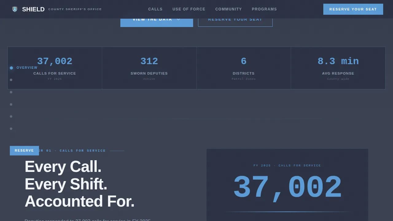 Police & Emergency Booking Website Template