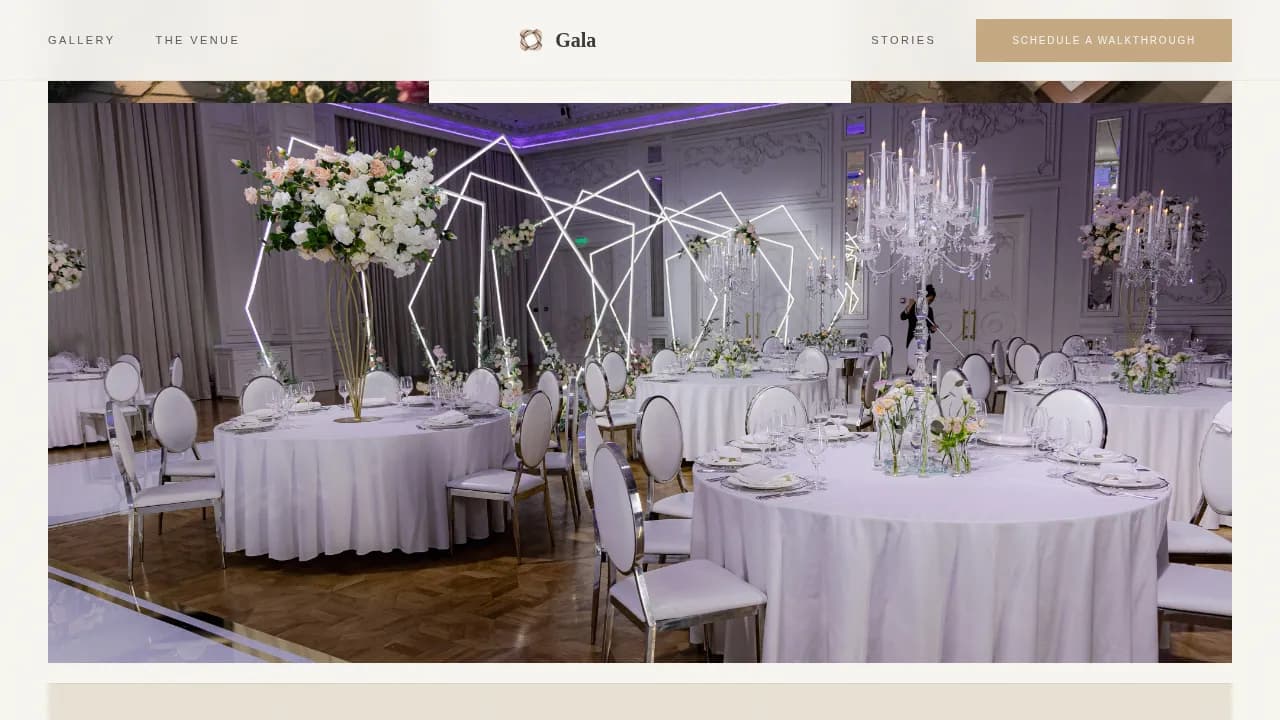 Charity Gala Event Booking Website Template