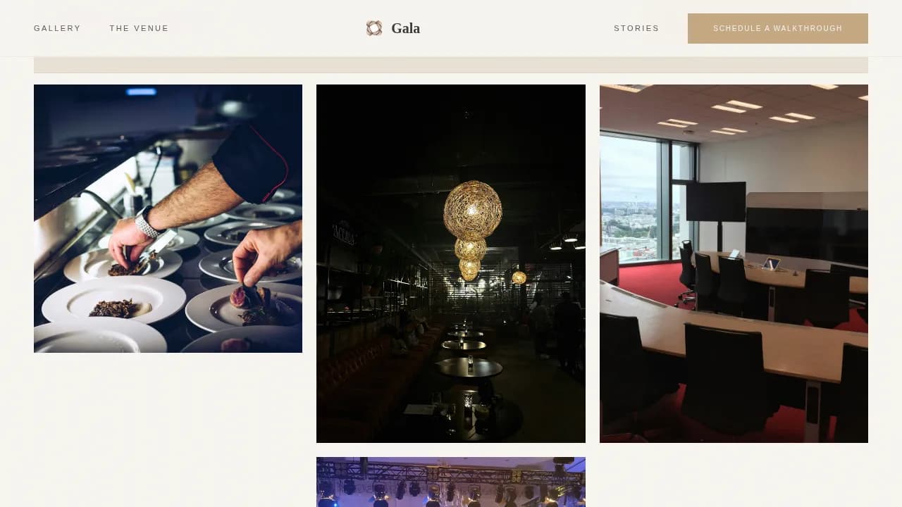 Charity Gala Event Booking Website Template