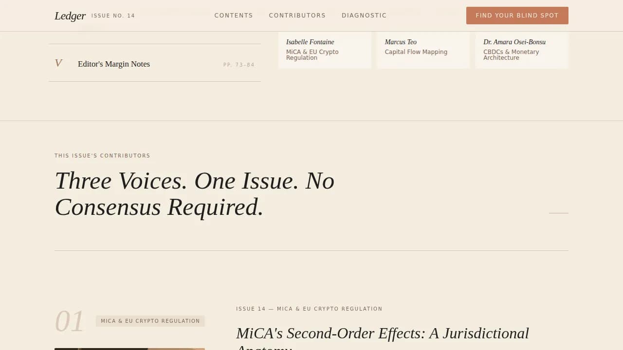 Fintech Newsletter Blog Website Template