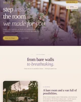 Baby Shower Event Pricing Website Template