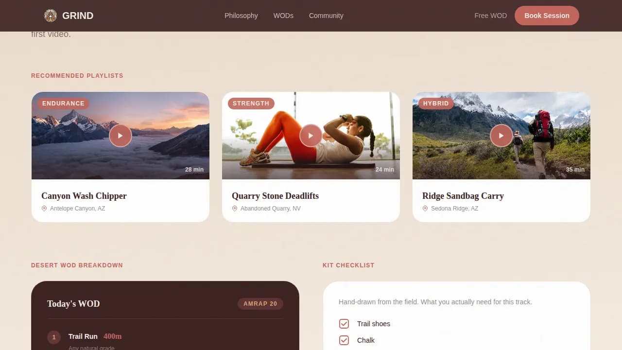 Surge — Dynamic Functional Fitness Landing Page Template