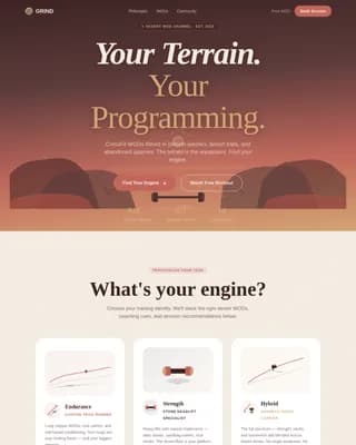 Surge — Dynamic Functional Fitness Landing Page Template