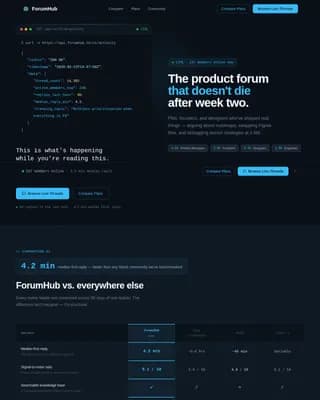 Community & Forum Reviews Website Template