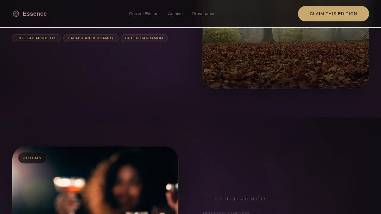 Fragrance & Perfume Brand Professional Website Template