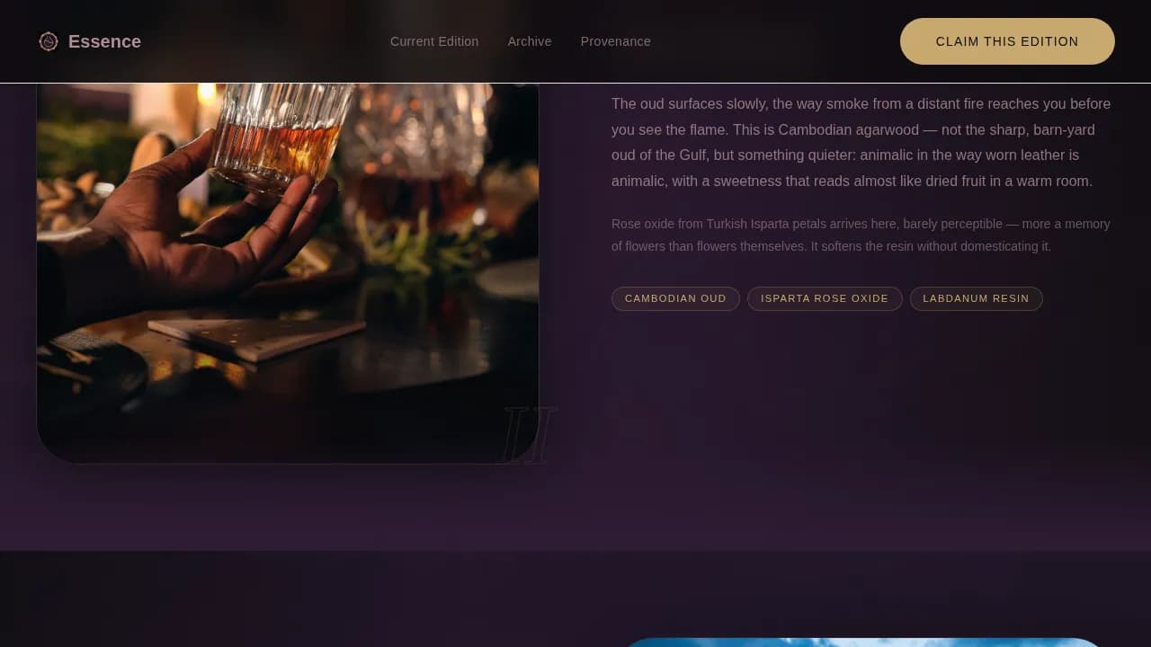 Fragrance & Perfume Brand Professional Website Template