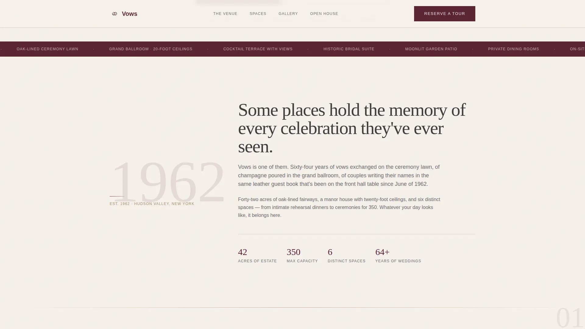 Wedding Venue Booking Website Template