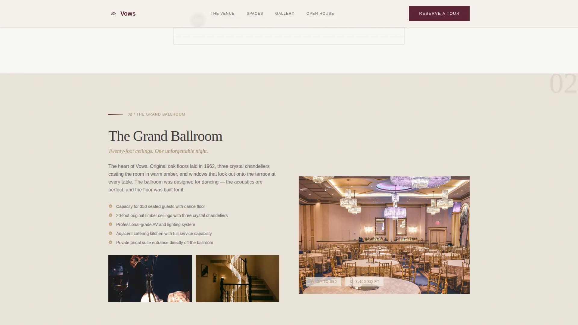 Wedding Venue Booking Website Template