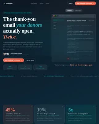 Celebrate — Smart Donor Engagement Landing Page Template