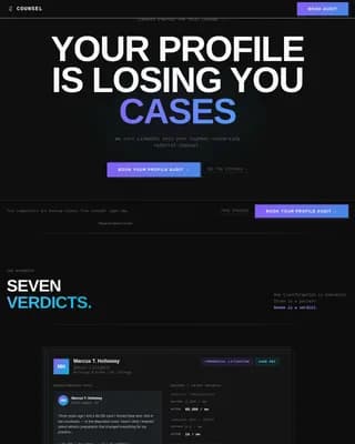 Optimize — Lawyer LinkedIn Profile Landing Page Template